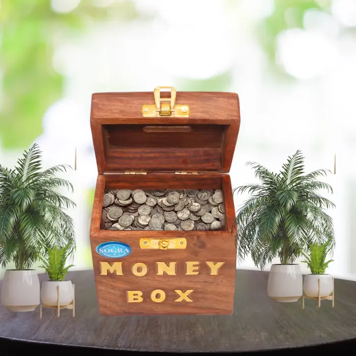 Wooden Money Box